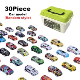 Christmas Gift 48 Pieces Alloy Racing Car Models Scale Cars Set Container Storage Toy Metal Trucks Vehicles Model for Kids