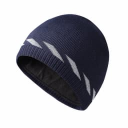 High Visibility Safety Beanie Reflective Knit Ribbed Hats Warm Winter Bonnets for Night Running Hiking Cycling