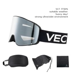 VECTOR Brand Double Layer Anti Fog Magnetic Absorption Cylindrical Ski Goggles UV400 Men Women Ski Glasses Snowboard POC Glasses