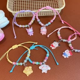 Cute KT Cat Kumi Adjustable Hand Woven Polyester Cartoon Character Charm Rope, Gifts, Festivals, Parties, Travel Rewards