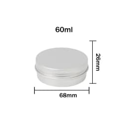 5-10pcs 5g - 100g Empty Aluminum Tins Cans Silver Metal Round Cans with Screw Lid for Salve Spices Candles Lipstick