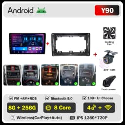 Android 16 Car Radio Player 9Inch For NISSAN Micra K13 March K13 2013-2017 Carplay Autoradio Auto Screen No 2din DVD 4G WIFI