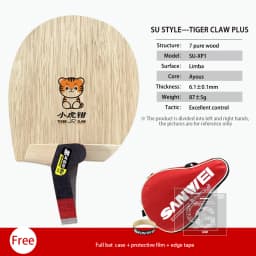 Original SANWEI Table Tennis Blade Su Style Tiger Claw Plus Series Penhold Racket Ping Pong Blade Professional Ping Pong Paddles