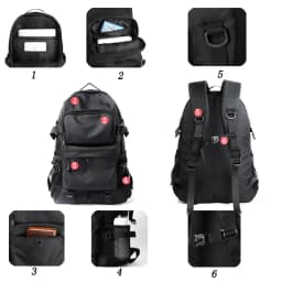 MOYYI Light Weight Casual Laptop Backpack for Men Large Space Waterproof Travel Daypack Women Teenage School Book Bag Bagpack
