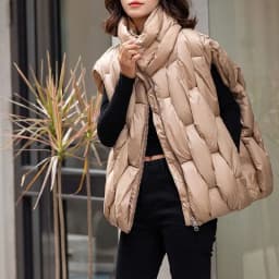 Women's Winter Down Cotton Vest Jacket 2025 Sleeveless Stand-up Collar Ladies Waistcoat Coat Fashion Casual Lady Outwear