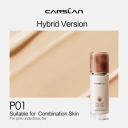 CARSLAN Liquid Foundation Concealer Matte Moisturizing Oil Control Long-lasting Full Coverage Whitening Face Base Makeup