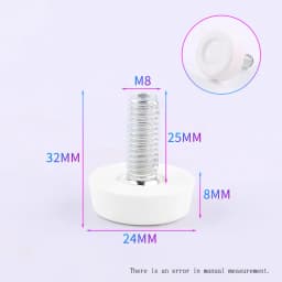 M6 M8 M10 Adjustable Leveling Chair Leg Feet Furniture Mat Screw-in Base Sofa Bed Cabinet Table Floor Protector Anti-slip Pad