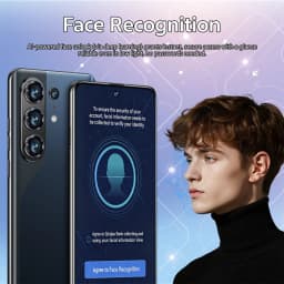 K-Touch C26 Ultra Mobile Phones Android 15 Smartphone 7.3 HD Cell Phone 22GB 2TB 8000mAh Face Unlock 5G Dual SIM 16+48MP Camera Cellphones For Men Women