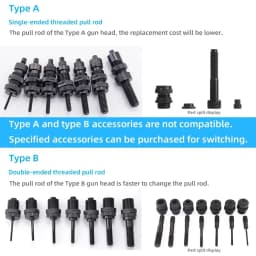 Pneumatic Rivet Nut Gun Industrial Automatic Hydraulic Pull Rivet Nut Tool Pneumatic Riveting Gun Set M3-M12