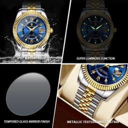 BINBOND Original Couple's Quartz Watches Luminous Waterproof Gift For Lover Men's Women's Watch Mujer Relojios +Gift Box