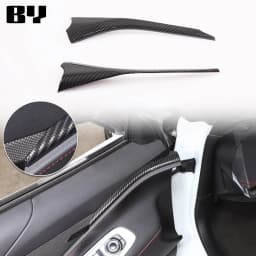 For Chevrolet Corvette C8 2020-2024 Car Accessory ABS Carbon Fiber Car Console Gear Shift Panel Cover door armrest Trim Sticker