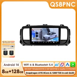 Hizpo Wireless CarPlay Android Auto For Peugeot Expert 3 Citroen Jumpy 3 SpaceTourer 2016 - 2021 Car Radio Multimedia Video GPS