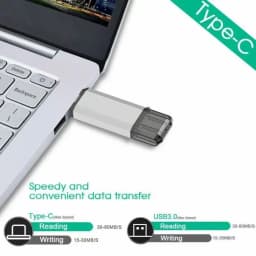 Lenovo 16TB 2 In 1 OTG USB Flash Drive 3.0 Type C 8TB 4TB Pendrive For iPhone Samsung Huawei Xiaomi Android Laptop Memory Stick