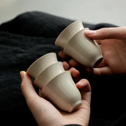 Plant Ash Glaze Thin Wall Ceramic Tea Cup Raw Ore Glaze Small Single Drinking Cup Household Kung Fu Tea Tasting Vessel