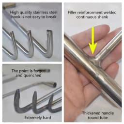 T-Shaped Manhole Hook Tool Single Hook Manhole Cover Lifter Lift Manhole Cover