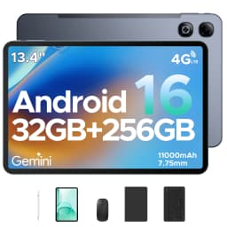 DOOGEE 2 in 1 Tablet PC Tab G6 Max Gemini Ai Android 16 13.4'' 32GB(6+26) RAM 256GB ROM 11000 mAh Battery 7.7 mm Slim Widevine L1 Support Smart Tablet