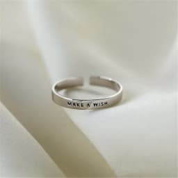 925 Sterling Silver Adjustable Rings For Women Make A WISH Luxury Fine Jewelry Aesthetic Vintage Wedding Accessories Argent 925
