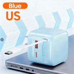 90w GaN Charger 30wUSB+Type-C 30w +30wType-C Retractable Wire Fast Charging Phone Adapter For iPhone 15-17 Xiaomi Samsung Huawei