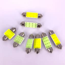 Discount 100Pcs C10W C5W LED COB Festoon 31mm 36mm 39mm 41/42mm 12/24V Bulbs For Cars License Plate Interior Reading Light 12SMD