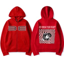Hit Me Hard and Soft DID I BERAK YOUR HEART? Zipper Hoodies Men Women Clothing Pullovers Fashion Hip Hop Zip Up Sweatshirt Coats