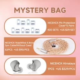 NICEHCK 2026 October Memorial Project Random Mystery Bag 2Pin Protector & Earphone Cable Limited Lucky Box Fukubukuro IEM