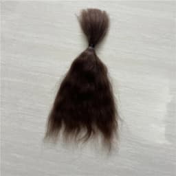 10 Pieces / Lot 100% Pure Mohair Reborn Baby Doll Hair With Dark Brown/Gold Color Fit For DIY Reborn Baby Doll Accessories