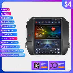 Hizpo 9.7" Car Radio Android 13 Auto For KIA Sportage 3 2010-2016 2din Multimedia Video Player Stereo Carplay Gps
