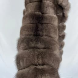 Real Fox Fur Women's Coat Jacket with a Suit Collar, Imitating Sable Fur, Fluffy and Fashionable