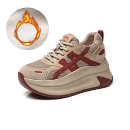 New Arrival 2026 Spring Chunky Sneakers Women's Thick Bottom Casual Mesh Shoes 8CM High Platform Breathable Sports Dad Shoes
