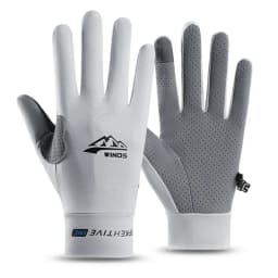Summer Ice Silk Men Gloves Thin Light Sports Driving Fingerless Outdoors Fishing Women Cycling Run Non-Slip Touchscreen Gloves