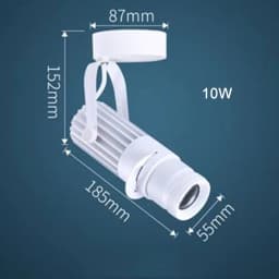 Theater Stage Zoom Spotlights, LED Focus Logo Projector Track Lights,Industrial Gobo Lights for Company Restaurant Store Wedding