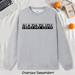 Misaligned Artistic Letters Printed Sweatshirts Men Soft Vintage Pullovers Street Oversize Top Unisex Autumn Casual Clothes