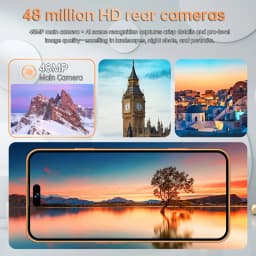 K-Touch M18 Pro Max 7.3Inch Mobile Phones 22G+2TB Cell Phone Android 15 Smartphone 5G Dual SIM 7800mAh Unlocked 16MP+48MP Camera Cellphones