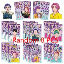 K-Pop Birthday Party Supplies Set - Decorations Tableware Balloon Plate Napkins Cake Topper Banner Gift Keychains for christmas