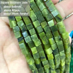 Wholesale 100% Natural Green Jade Cylinder Square Irregular Faceted Round Stone Beads for Jewelry Making Diy Bracelet Charms