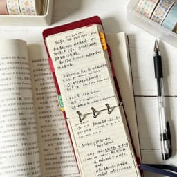 Retro Red Black Brown Line Loose-leaf Notebook Rose Vintage Story Journal High Beauty Multi-functional Horizontal Line Diary