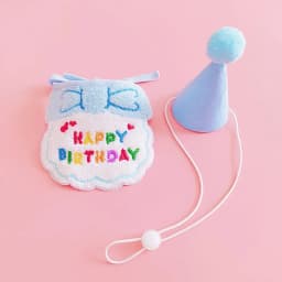 Pet Birthday Party Hat Bib Set Cute Cat Dog Birthday Celebration Scarf Dress Up Kitten Puppy Costumes Gift Pet Accessories