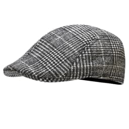 British Style Autumn Winter Warm Gentleman Baseball Hat Berets Newsboy Painters Hat Plaid Wool Hat Unisex Cabbie Visor Flat Cap