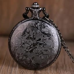Vintage Hollow Octopus Pattern Pocket Watch Steampunk Quartz Pocket Watch with Chain Necklace Antique Collectible Pendant Clock