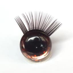 20pcs Toy Eyes With Eyelash 12-30mm Eyelashes 3D Safety Glitter Toy Eyes Eyelash For DIY Plush DIY Doll Making