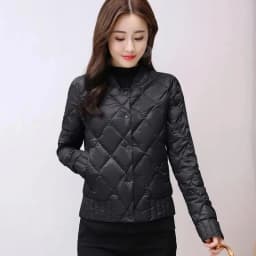 Thin light Down Cotton Jacket Female Short Coat Autumn Parkas New Women's Winter Stand Collar Warm Cotton Jacket