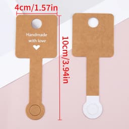 50pcs Black Coffee White Kraft Paper Cards For DIY Jewelry Necklace Earrings Bracelet Display Cards Wholesale