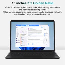 Ninkear S13 Neo 2-in-1 Laptop Tablet, 13-Inch 3K IPS 3:2 Display, Intel N150, Magnetic Detachable Keyboard, All-Day Battery, Versatile Connectivity, AI-Ready for Work, Study and Travel