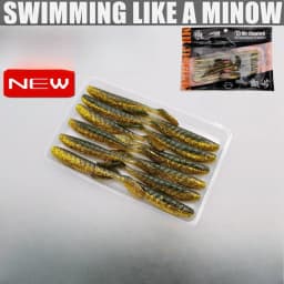 12/16/20pcs Paddle T Tail Soft Bait Swing Wobbler Vibration Swimbait Soft Fishing Lure Swim As Minnow for Bass Pesca