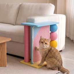 Sofa Corner Cat Scratching Post Couch Protector Sisal Scratcher Board Solid Wood Cat Scratchers Indoor Side Table Cats Furniture