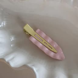 Korean Macaron Metal Wave Super Fairy Makeup Clip Internet celebrity seamless hairpin Side bangs clip Headgear Hair Accessories