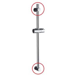 ABS Wall Bracket Riser Bracket For Wall Bars 21.5mm-22mm Wall Rod Bracket Shower Fitting Holder With Fastening Screw