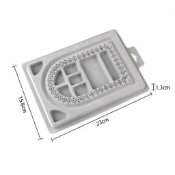 1PC Grey Flocked Bead Board Bracelet Necklace Beading Organizer Tray Beading Accessories Measuring Tool For Jewelry Making