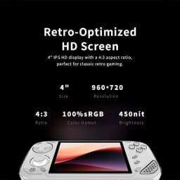 MINILOONG Pocket 1 4" Open Source Handheld RK3566 ROCKNIX 90Hz IPS Retro Console Modular RGB Hall Joystick PSP PS1 GBA Emulator