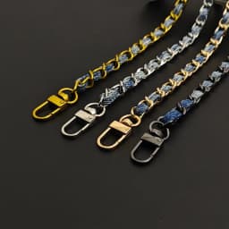 120cm Adjustable Metal Aluminum Bag Chain Replacement Parts Accessories for Braided Denim Shoulder Crossbody Handbag strap